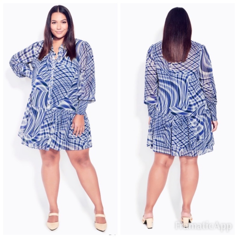NWT ARNA YORK Visionary Dress - azure